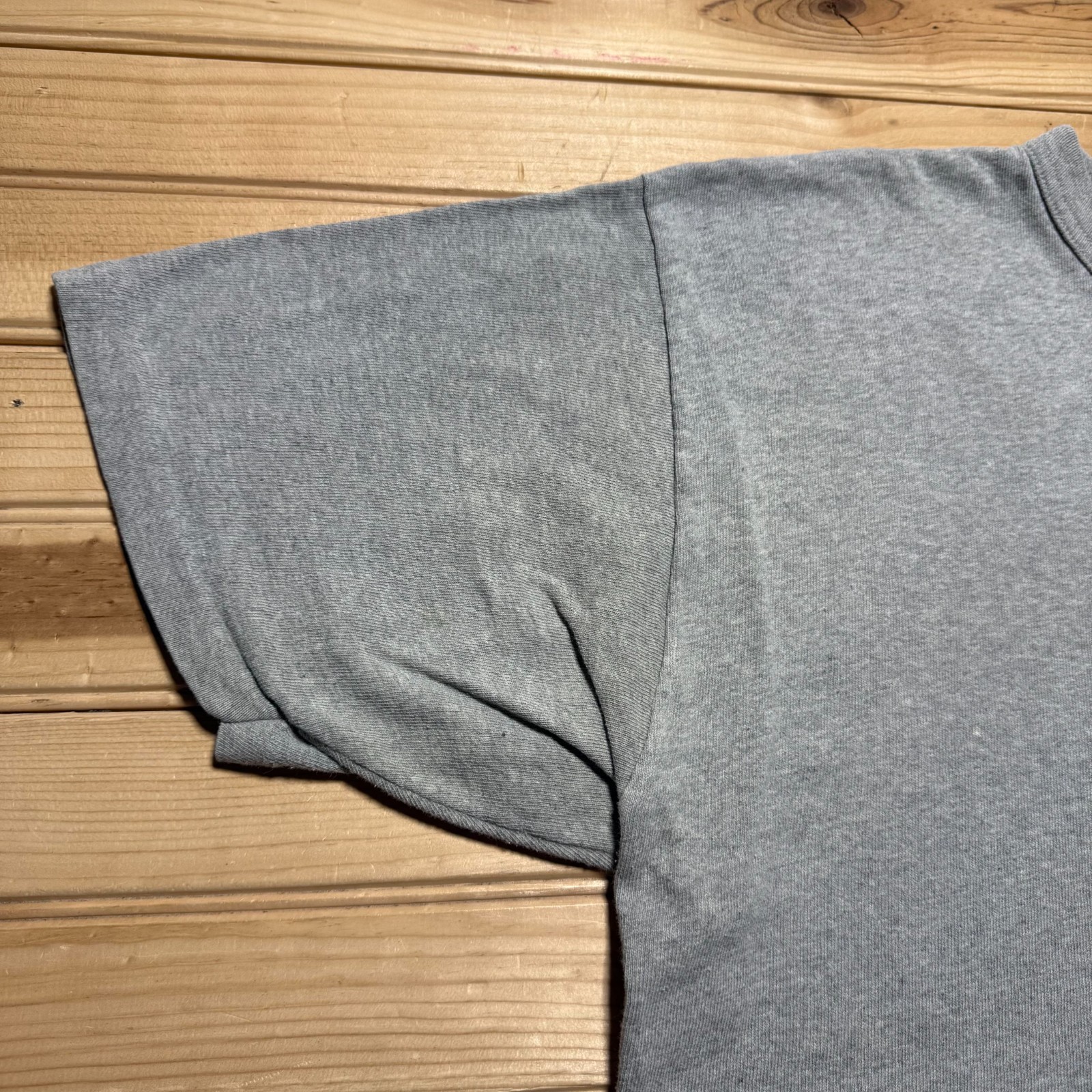 Vintage 90s Champion Script Logo Embroidered Streetwear Heather T-Shirt – XL