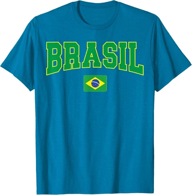 Brazil Flag Yellow Green Men Women Brazil Unisex T-Shirt