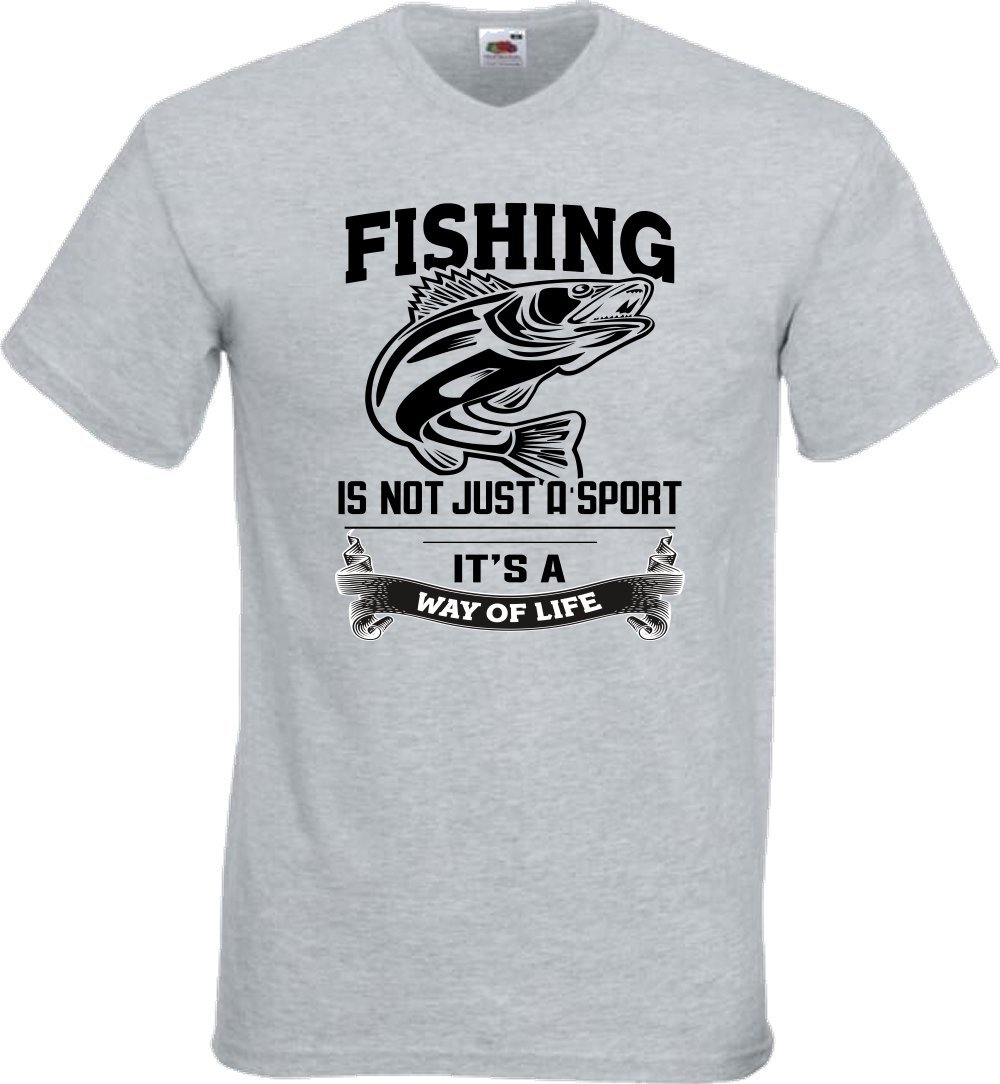 Fishing Sport Way Of Life Humour Novelty T Shirt Various Colours And Sizes