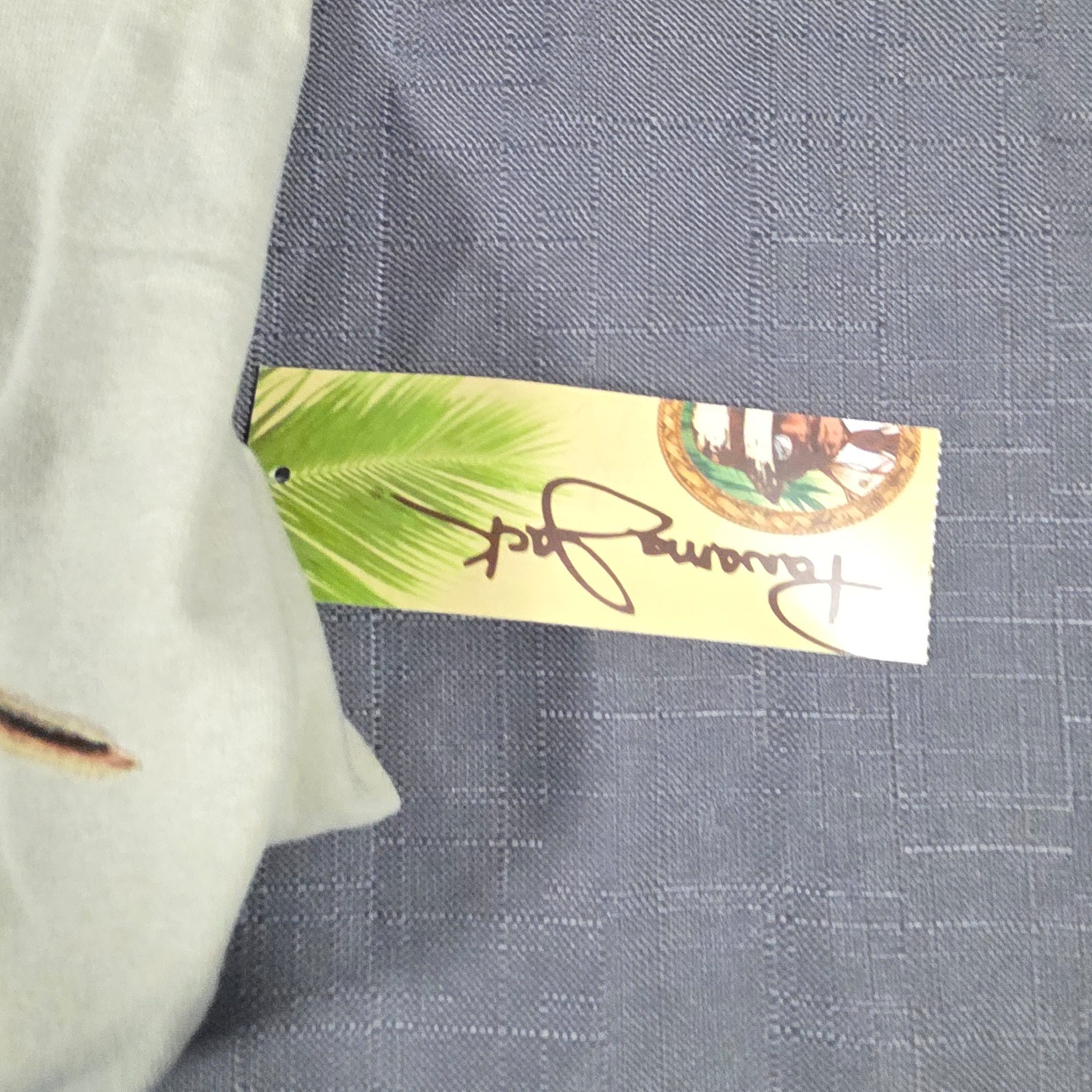 Panama Jack Shirt Men Large or Medium Original Logo Tropical Hawaiian Surf Dune