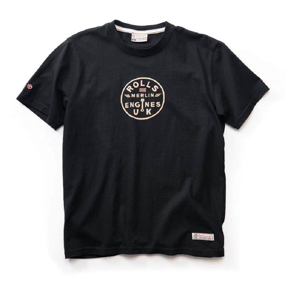 Red Canoe Rolls Royce Merlin T-Shirt – Black