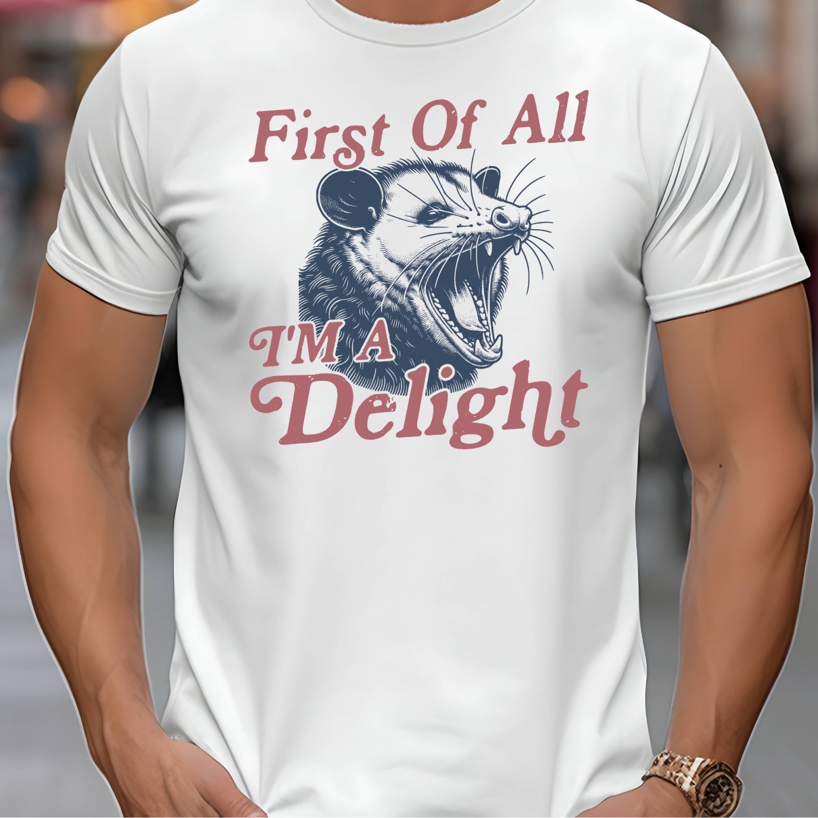 First Of All, I’m a Delight Funny Adult Humor Novelty T-Shirt