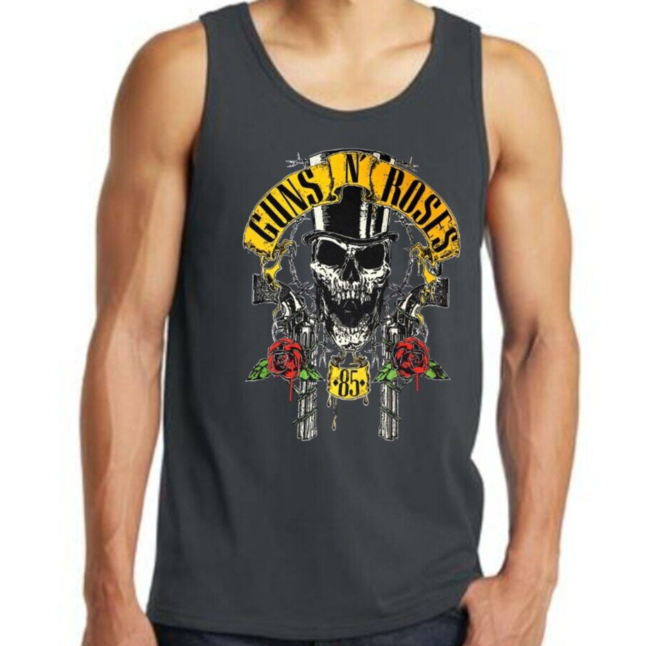Guns N Roses 85 Hard Rock Band Men’s Tank Tops (Multiple Colors)