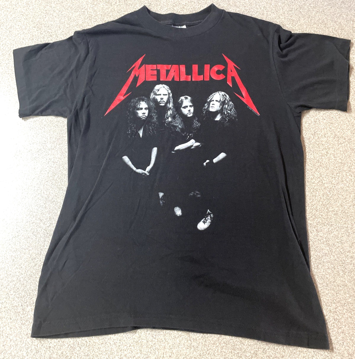 🔥🔥VINTAGE 80s Metallica and Justice For All – Shirt Size LARGE – Black – 1988