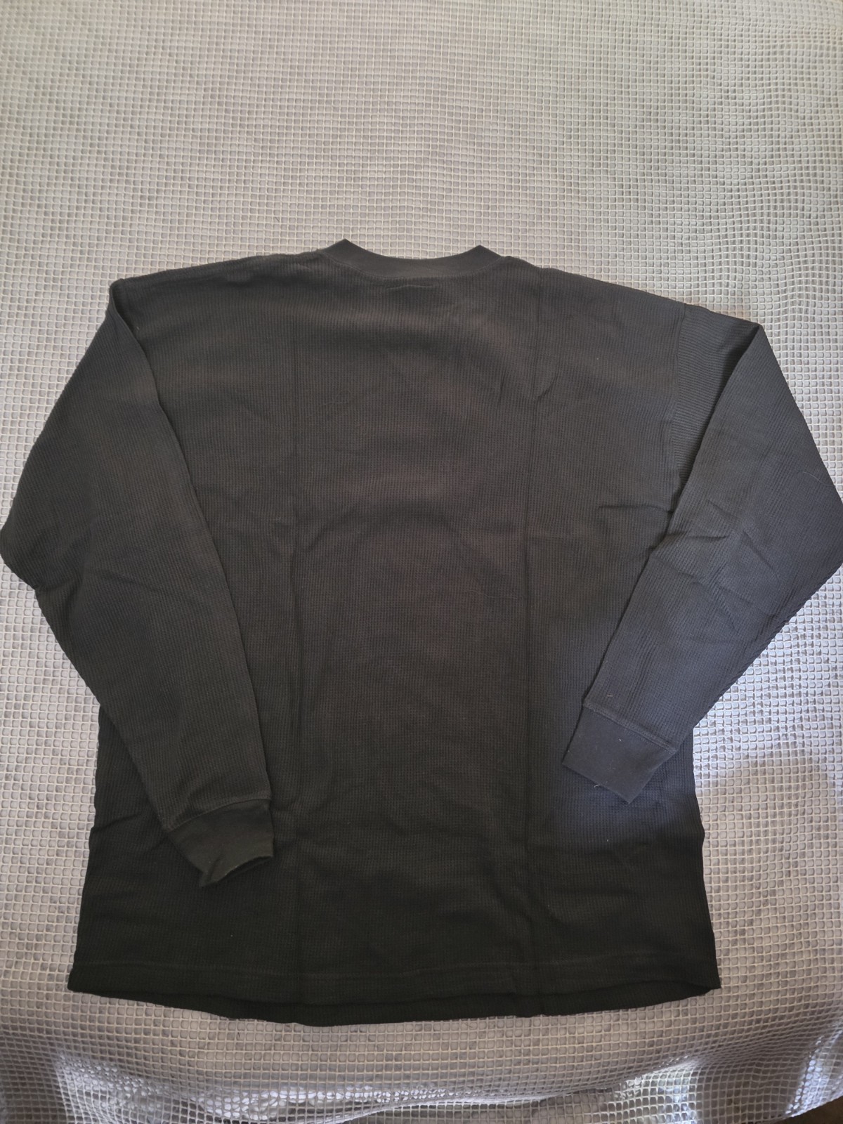 NWT Men Long Sleeve Vneck Waffle Knit Heattrapping Ribbed Cuff Thermal Shirt 2XL