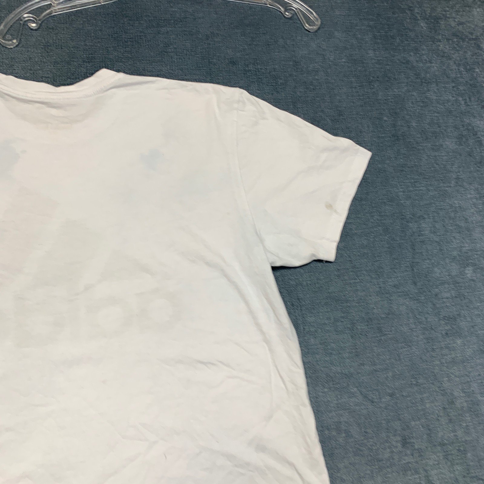 Adidas T Shirt Mens Large White Logo Short Sleeve Outdoor Travel Pullover Tee