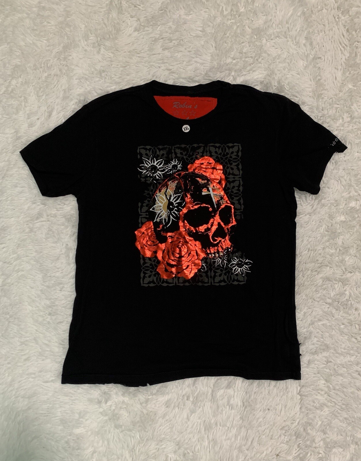 Robin’s Jean T-shirt (RED FOIL SKULL / 2XL) MSRP: $199.99 Absolute 🔥!