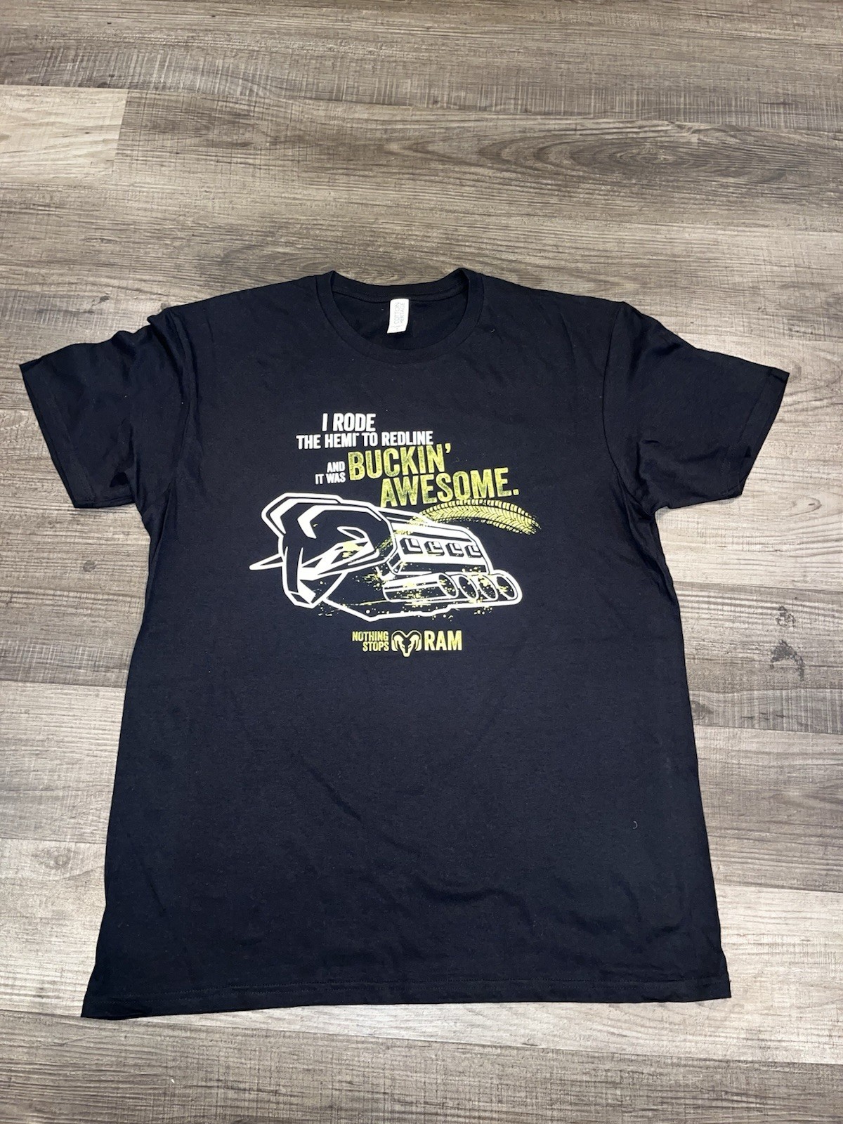 NWOT Men’s Dodge Ram Truck Promo Racing SIZE Large T-Shirt Black