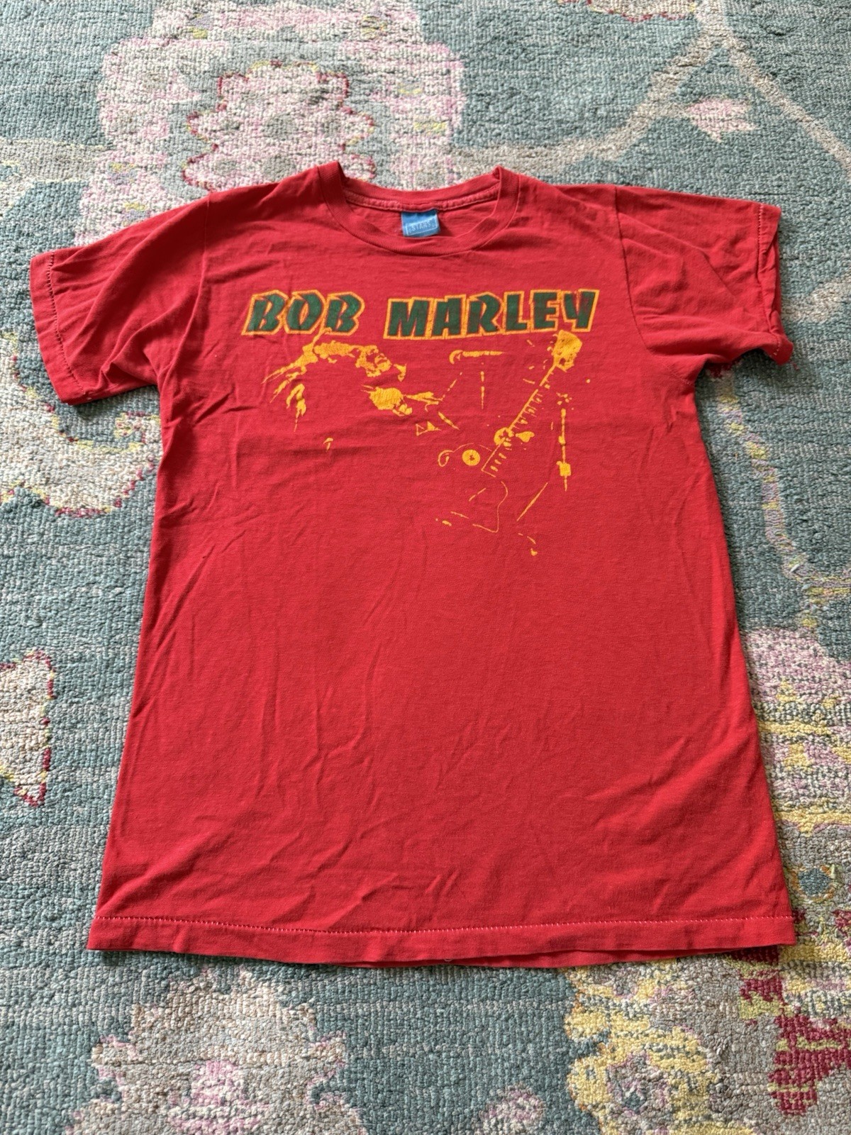 VTG 1980s Bob Marley Single Stitch Red T-shirt Size M (Fits XS/S) Screen Stars