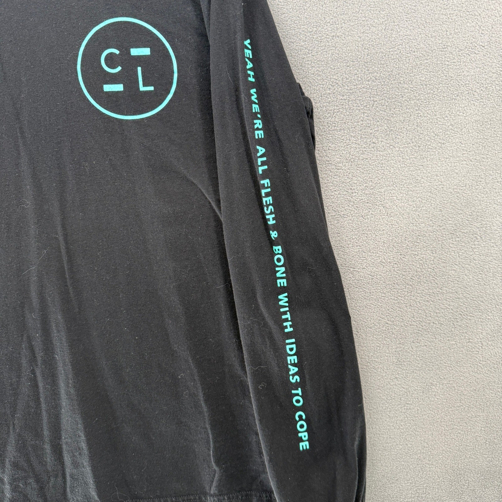 Charming Liars T Shirt World Tour 2019 Long Sleeve Band Black Teal M/L Mens