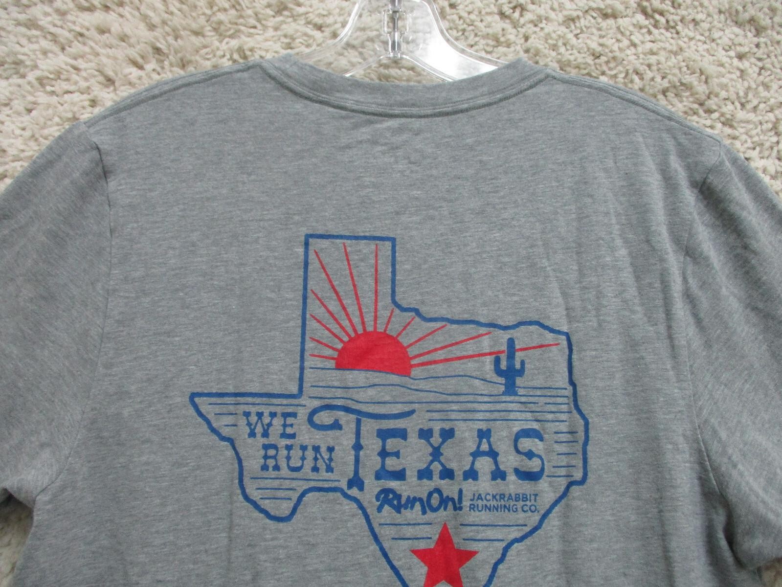 Rhone Shirt Medium Adult Gray Athletic Texas Running Stretch Modern Fit Mens M
