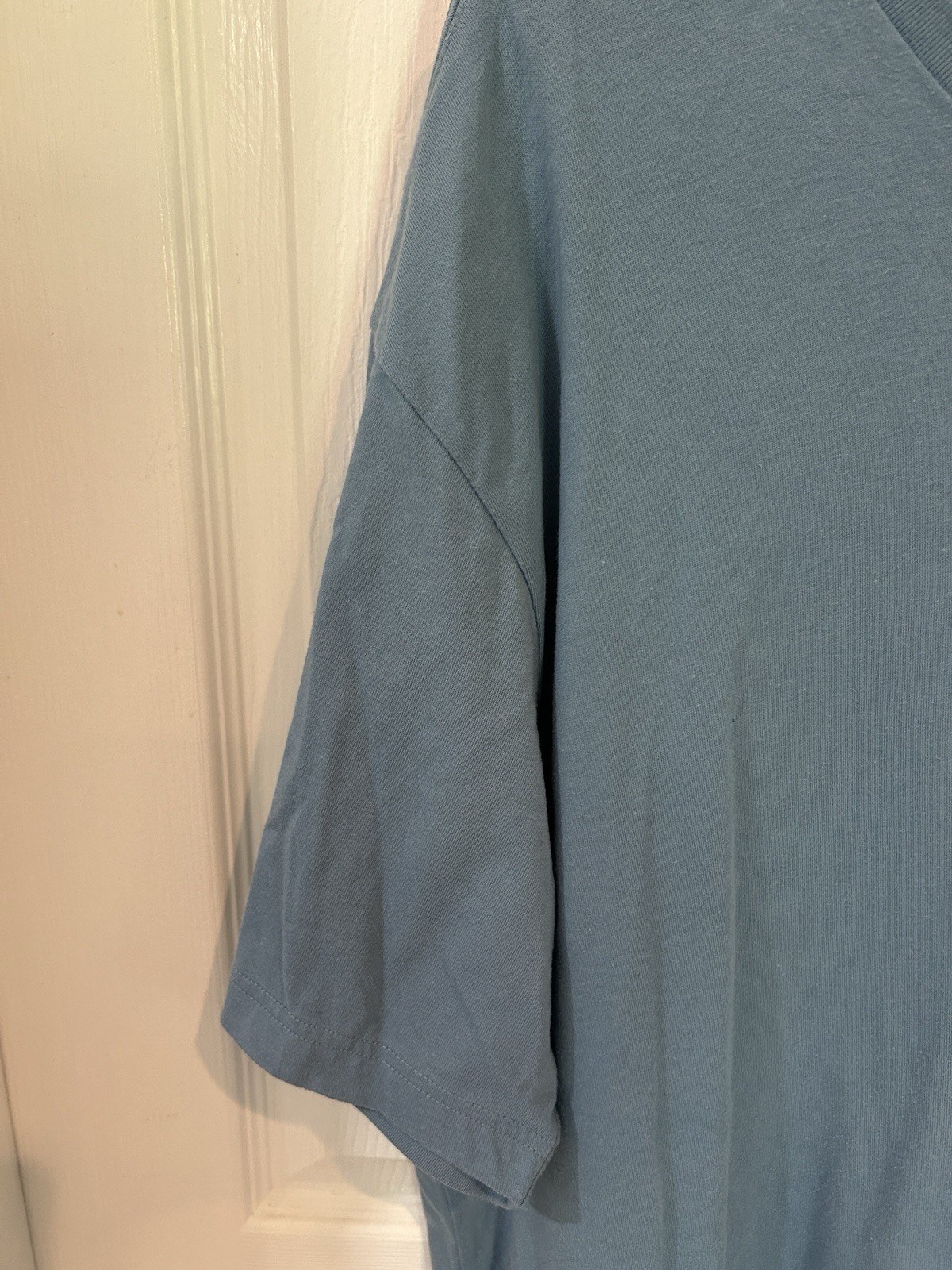 John Ashford Men’s V Neck Blue Size XXL Cotton T-Shirt Relaxed Fit EUC!