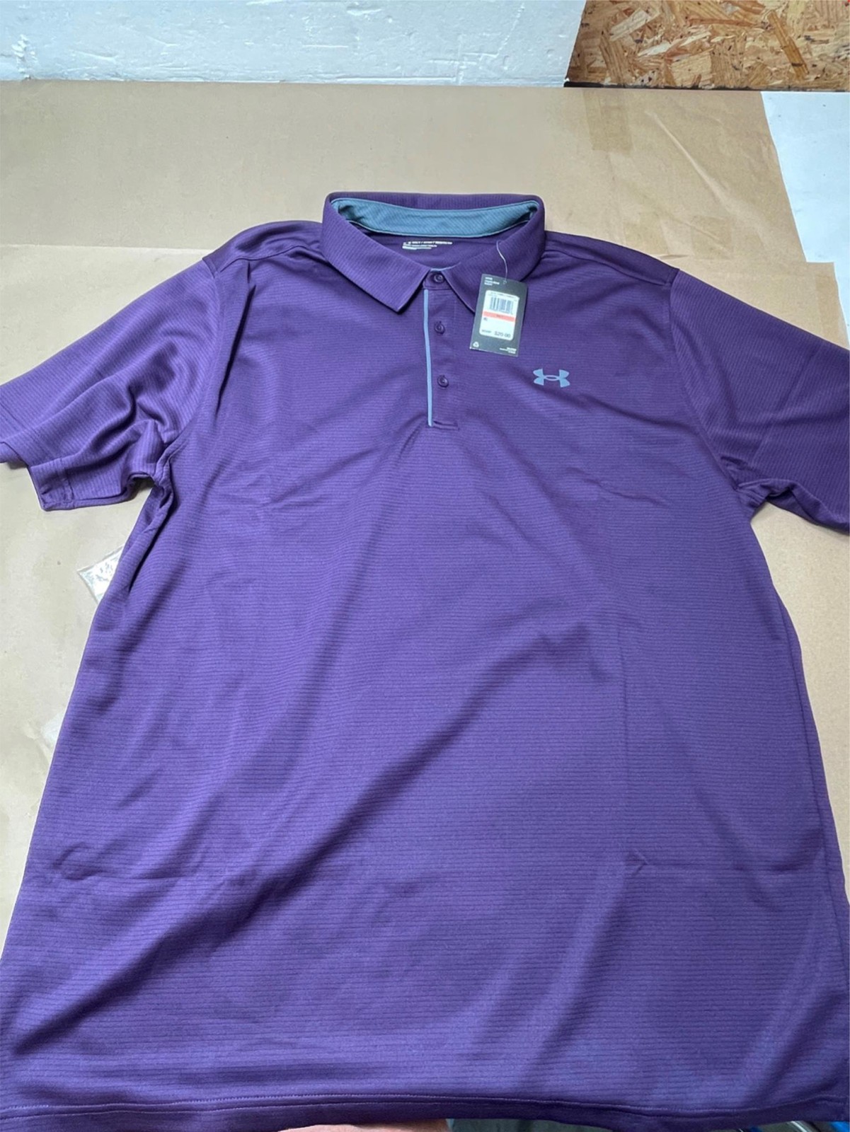 Under Armour Men’s Polo Tee Golf T-Shirt 3XL Purple XXXL