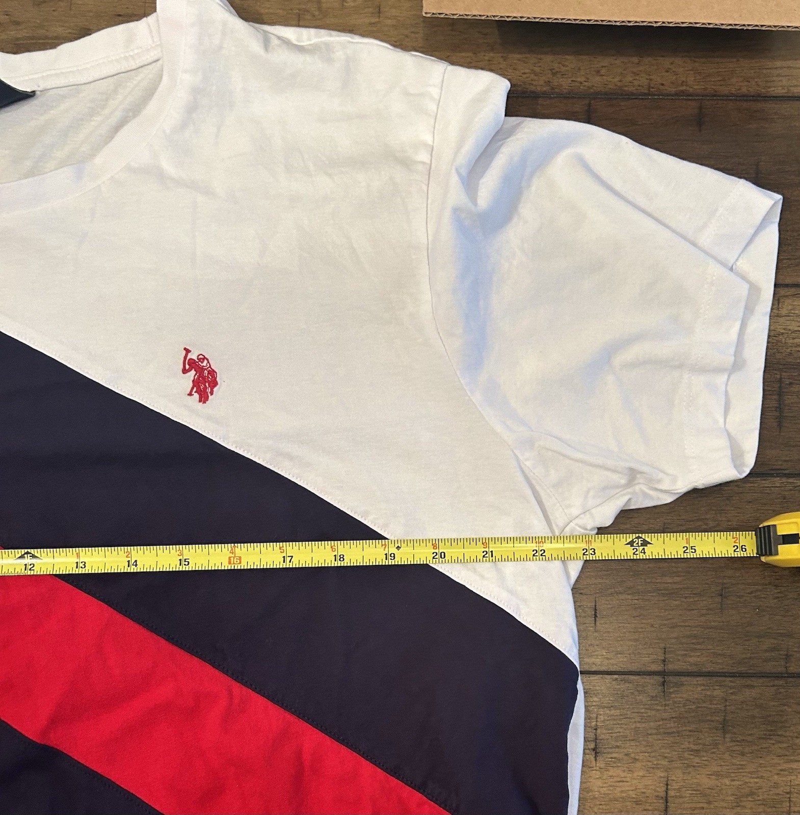 US Polo Assn. Men’s XL Red White Blue T-shirt Short Sleeve