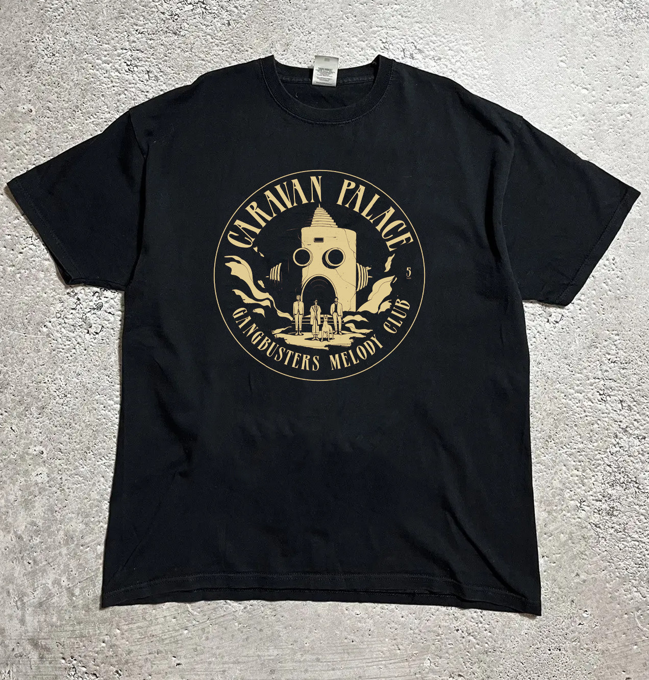 Caravan Palace Band Logo Classic Black T Shirt All Size S-5XL AM739