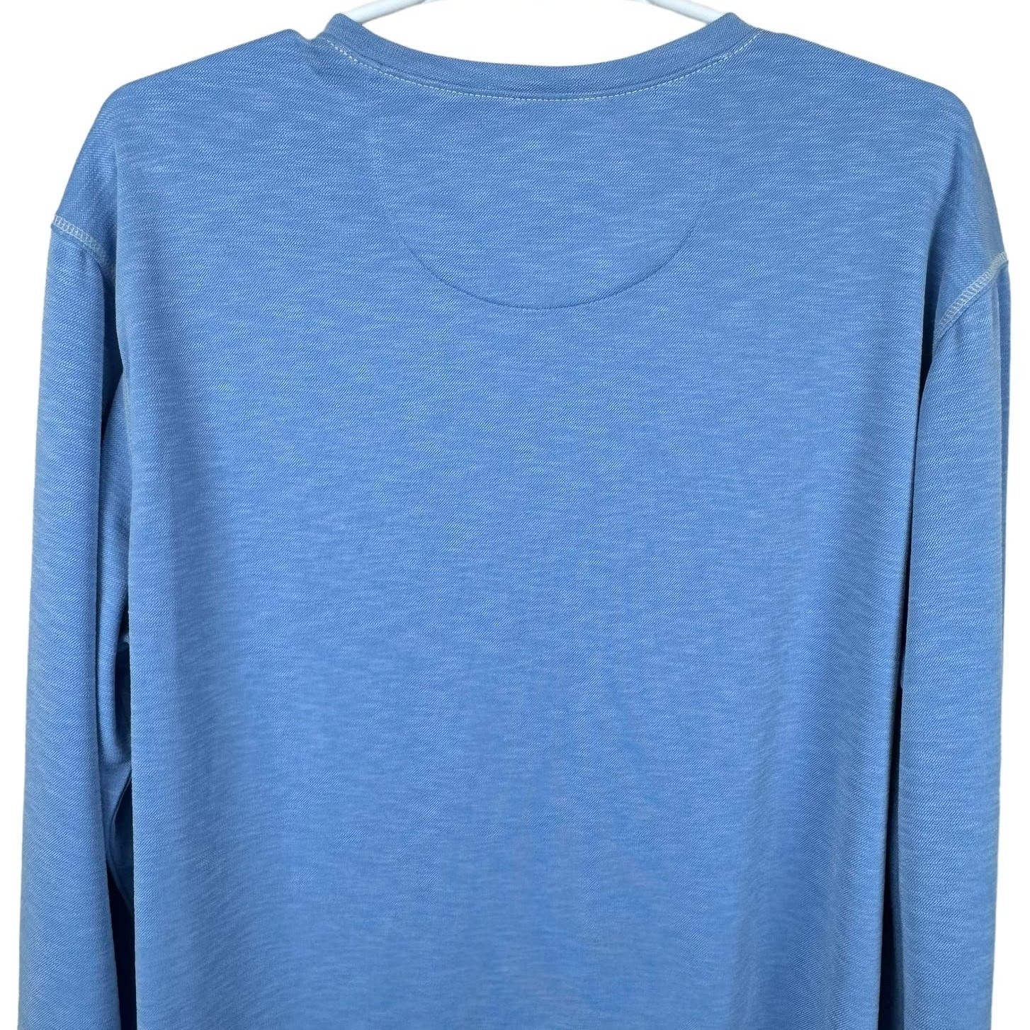 Saks Fifth Avenue Mens Pullover Long Sleeve V Neck T Shirt Blue Casual Large