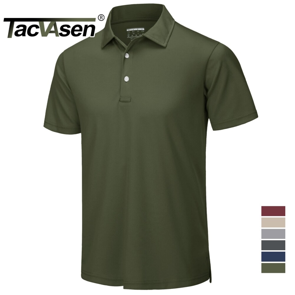 Men’s Casual Polo Shirts Short Sleeve Quick Drying Outdoor Golf Causal Work Tops