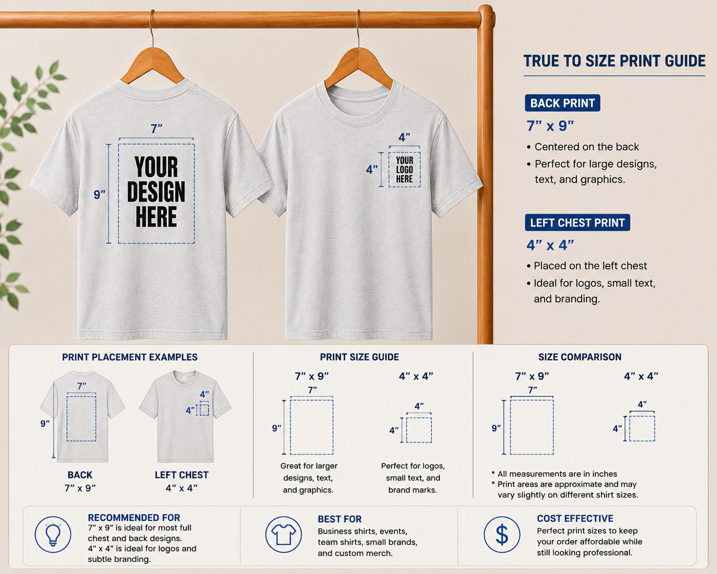 Custom T-Shirts: Print Your Photo/Logo Front & Back, Unisex Personalized Tee