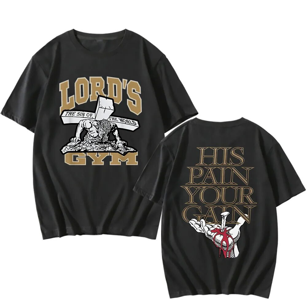 Lords Gym T-Shirt Fitness Workout Graphic Tee Unisex S-5XL