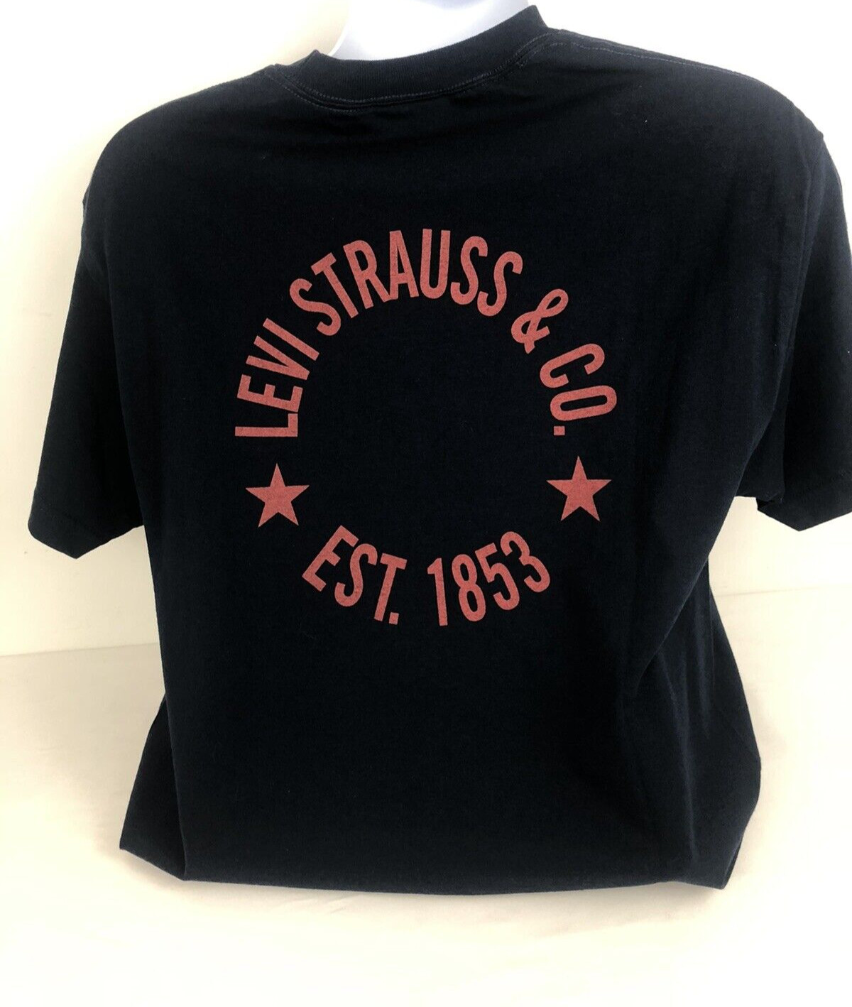 Vintage Levi Strauss & Company American Patriotic Star Logo T-Shirt, Large
