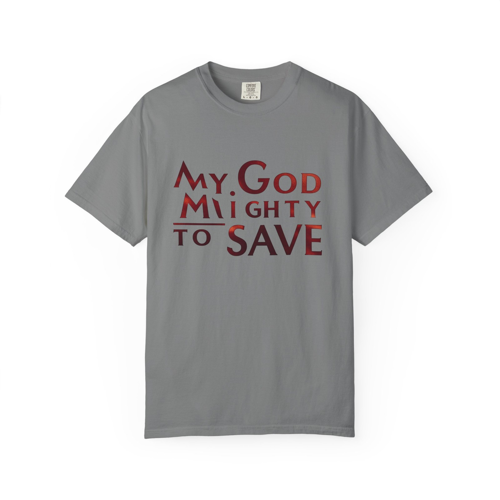 My God Mighty to Save T-shirt | Christian Cross Tee