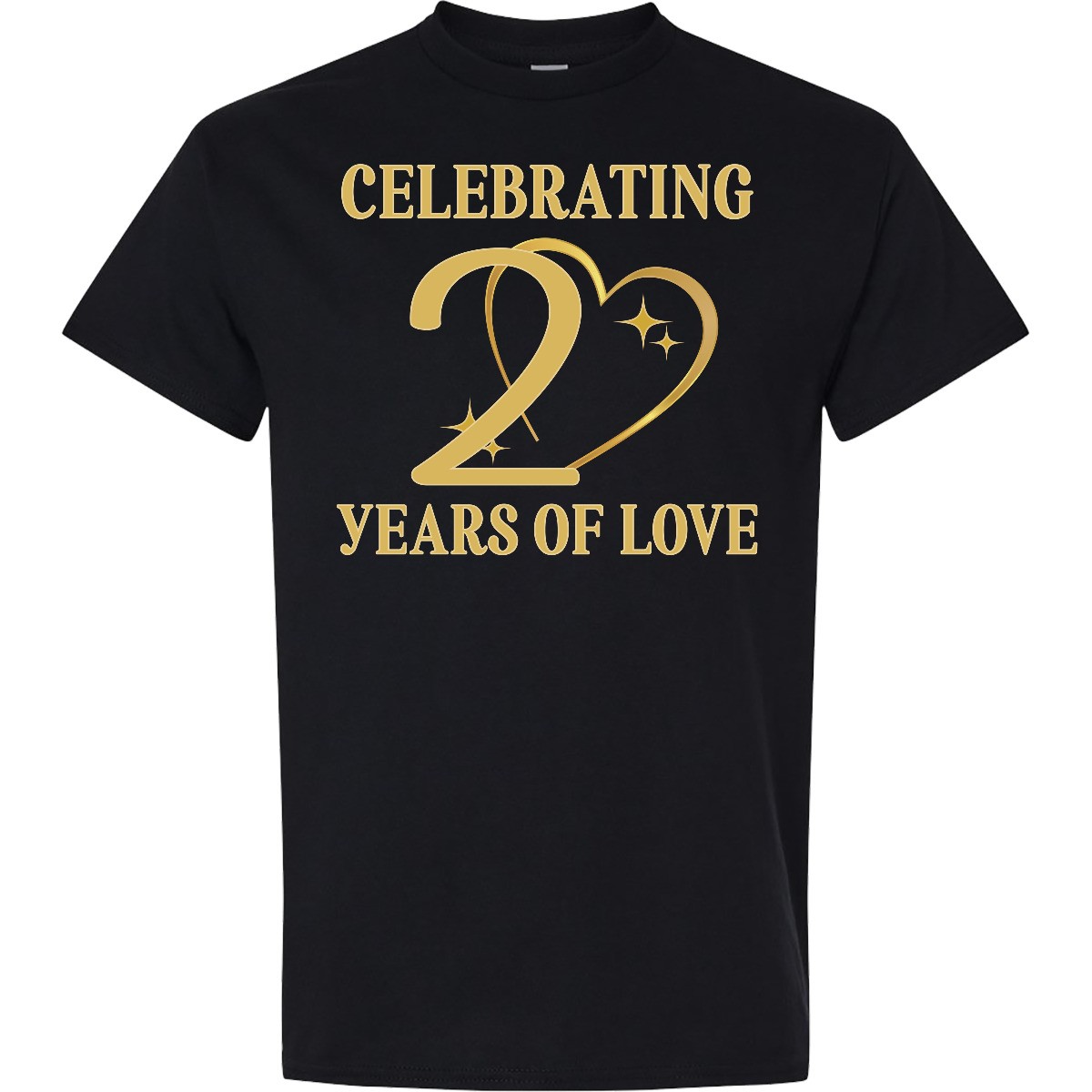Inktastic 20th Anniversary Gift Keepsake 20 Years Together T-Shirt Married His