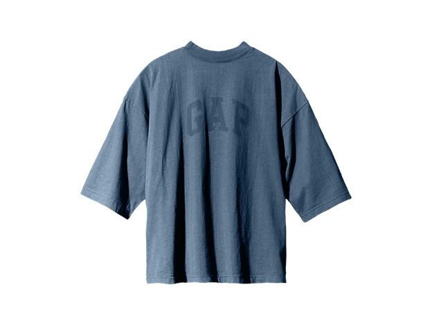 Yeezy Gap Engineered By Balenciaga Dove 3/4 Sleeve T-Shirt Dark Blue 2X~XXL NEW