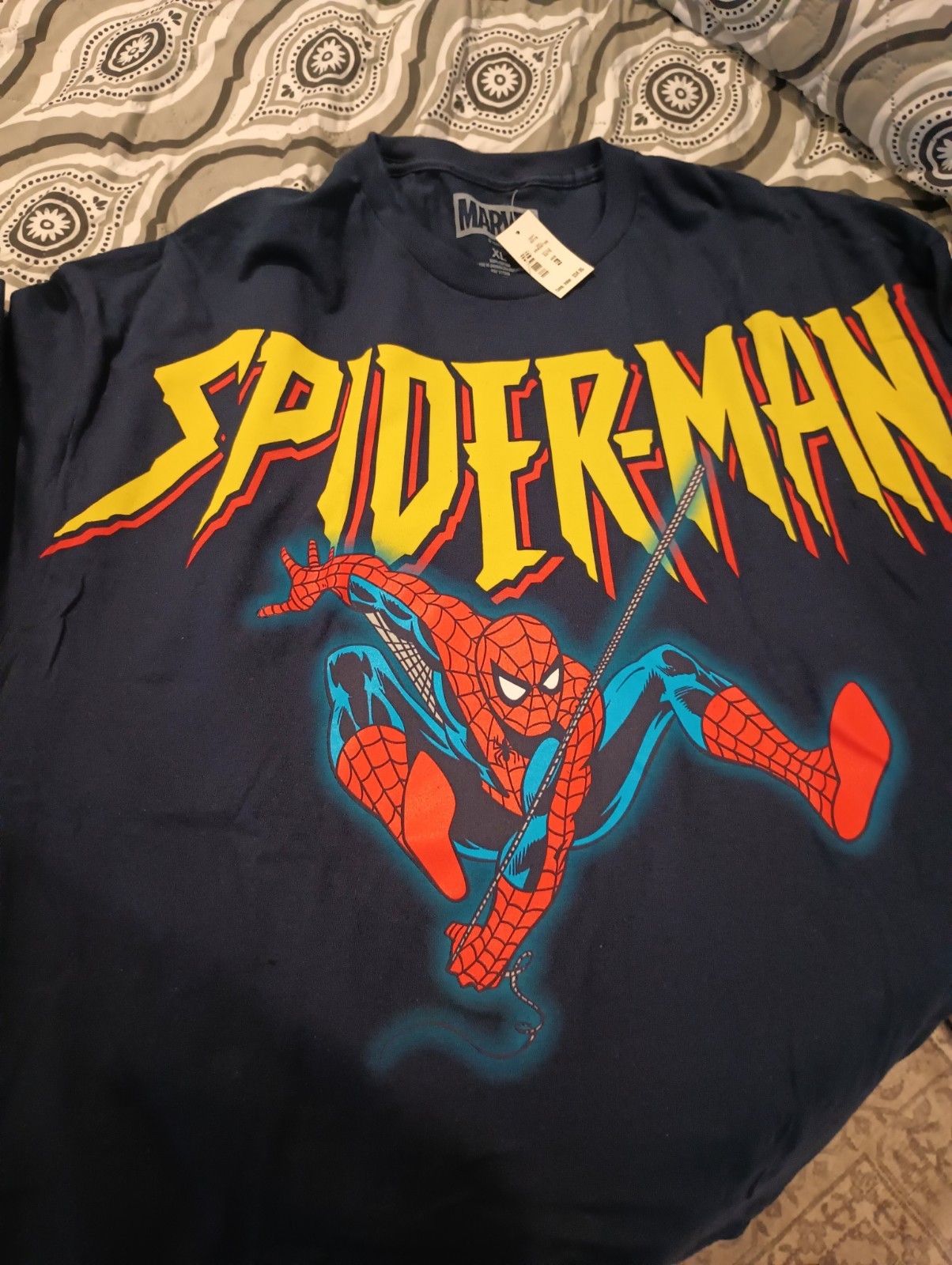 Spider-Man T-Shirt Navy Blue XL Men’s Marvel Comics Aeropostale