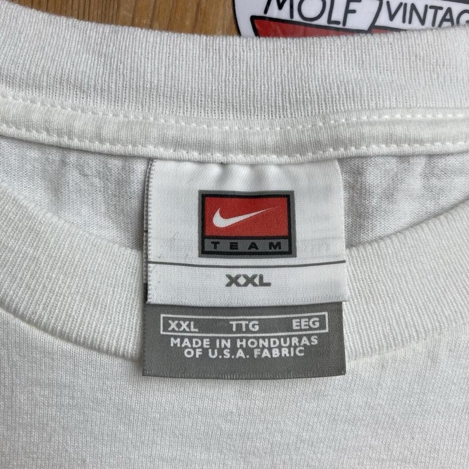 Vintage 00s Nike University of Maryland Athletics White T-shirt | Size Mens 2XL