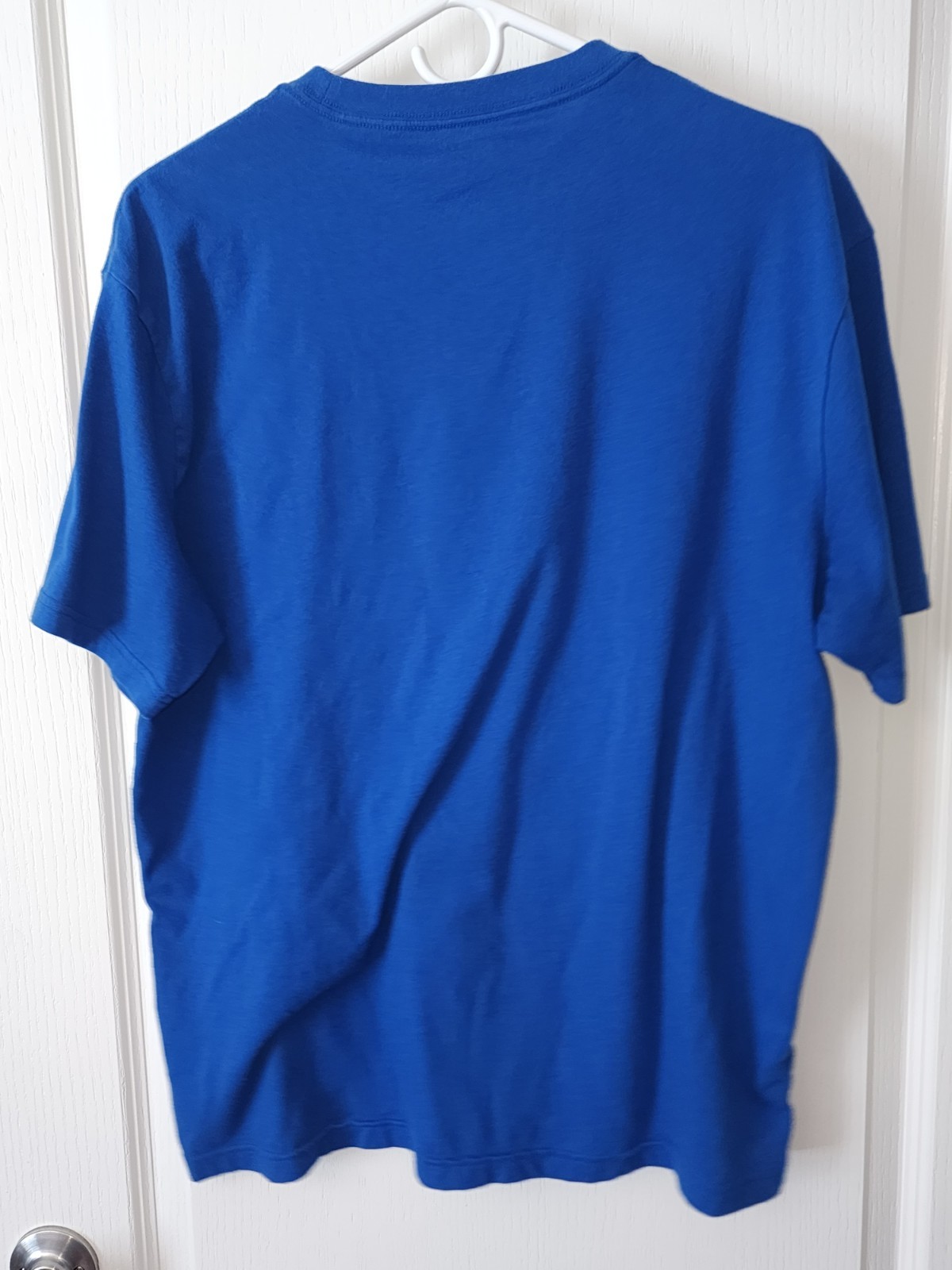 American Eagle Royal Blue Graphic Tee AEO Est 1977 USA Short Sleeve Shirt L