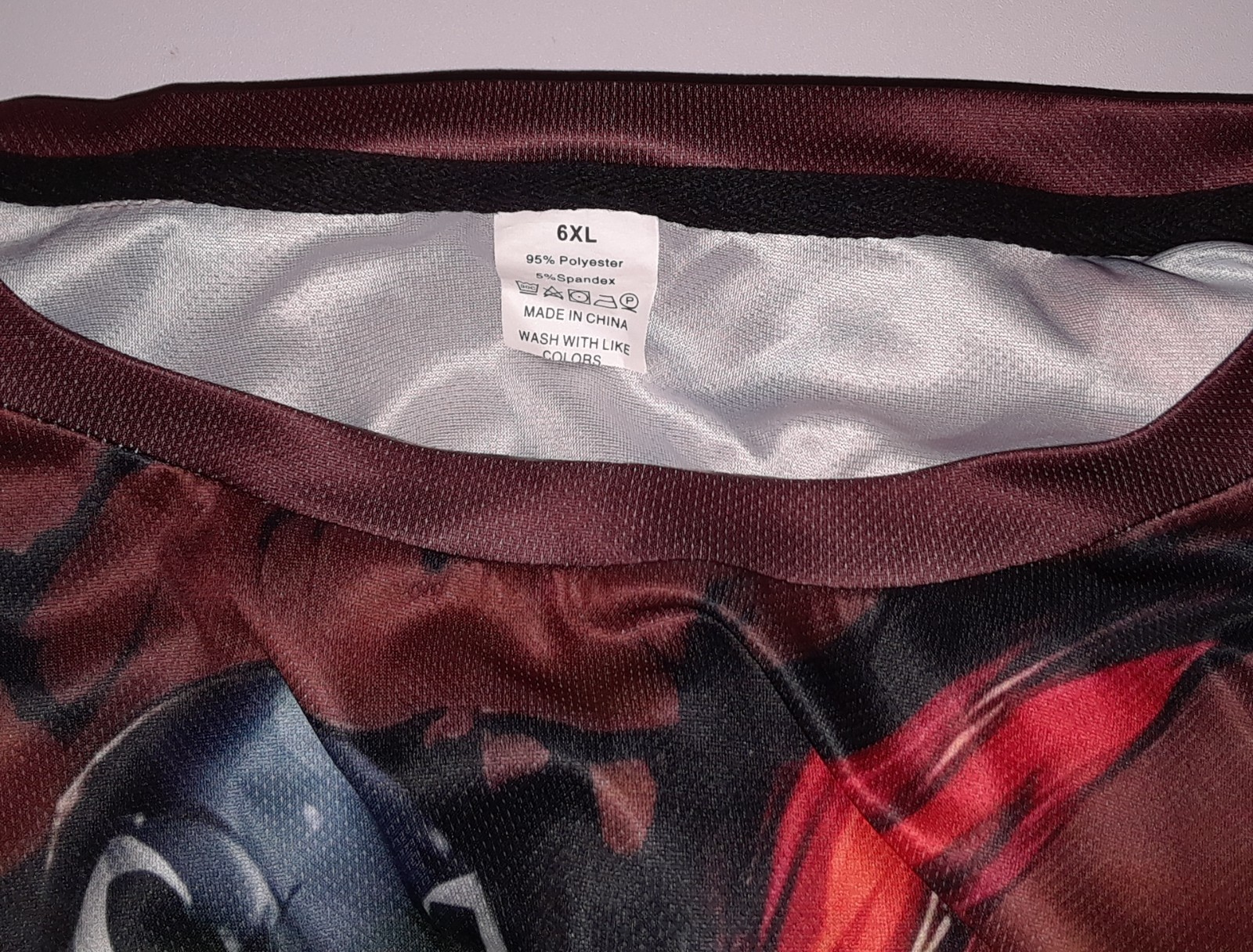 Spawn 6XL All Over Print Graphic Shirt Sword Skull Stretch Comic Tee