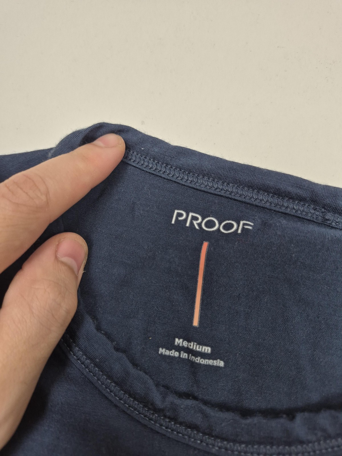 Proof 72 Hour Shirt Men’s Medium Blue Merino Wool Nylon Crewneck Tee Huckberry