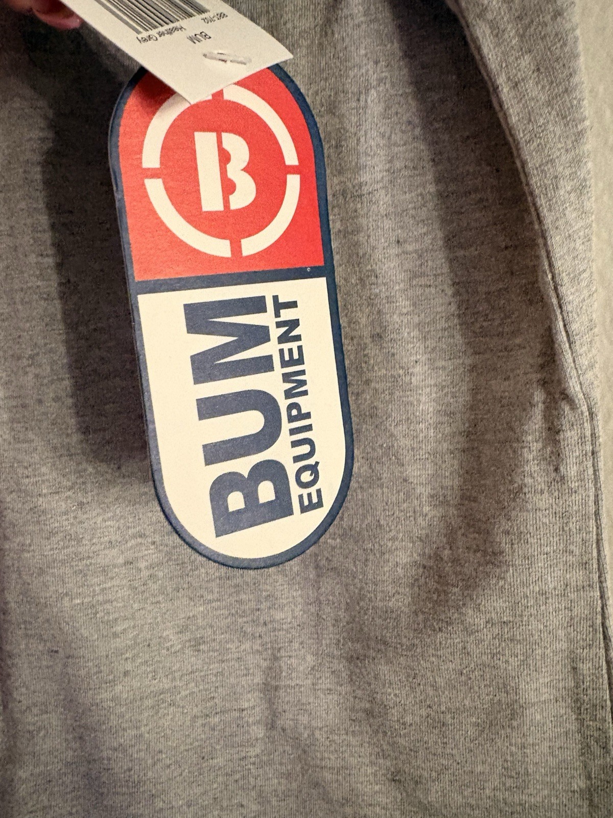 B.U.M. Equipment Men’s Gray Graphic Logo Cotton Crew Neck T-Shirt XXL