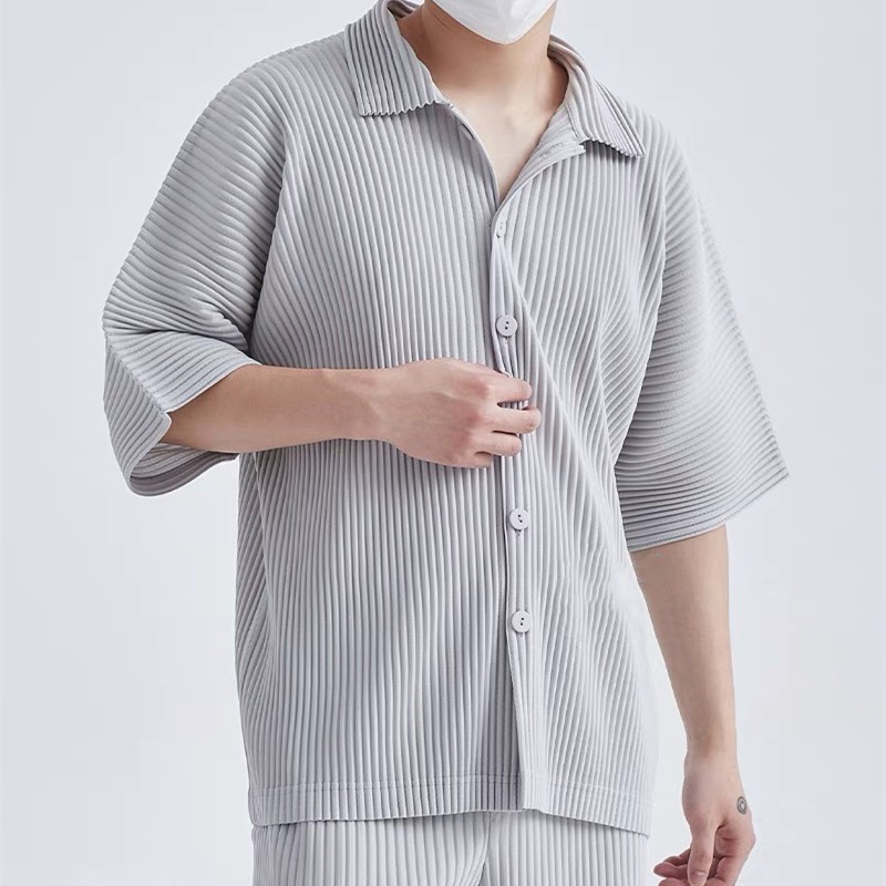 HOMME PLISSE Pleats Casual ISSEY MIYAKE T-Shirt Size 1.2.3.4