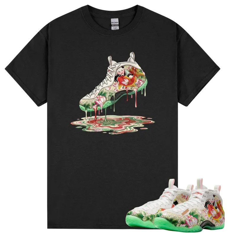 Dripping Shoe Shirt to Match Foamposite One Tianjin 2.0
