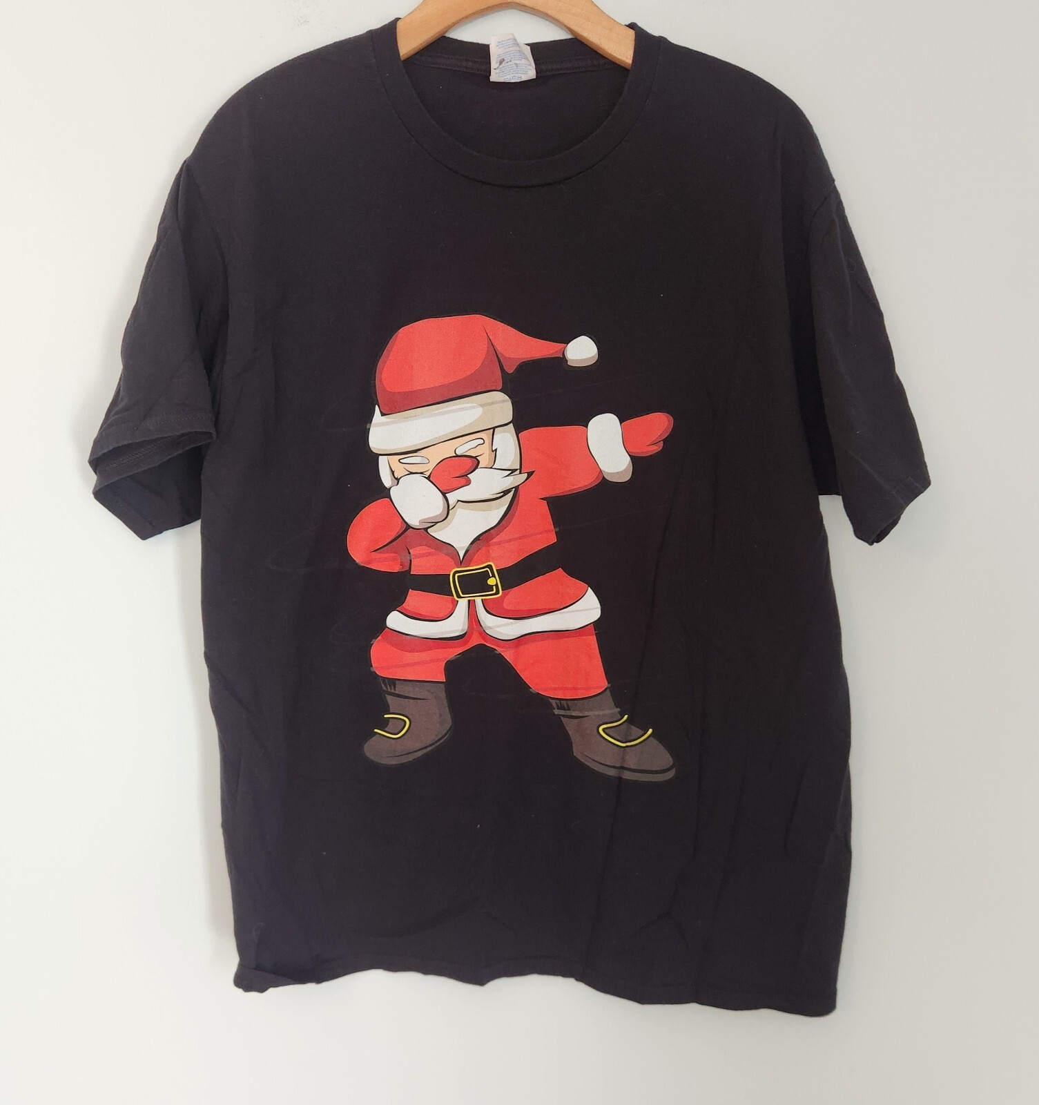 Dabbing Santa Claus Christmas T-Shirt Unisex Funny Xmas Dab Dance T-Shirt Large
