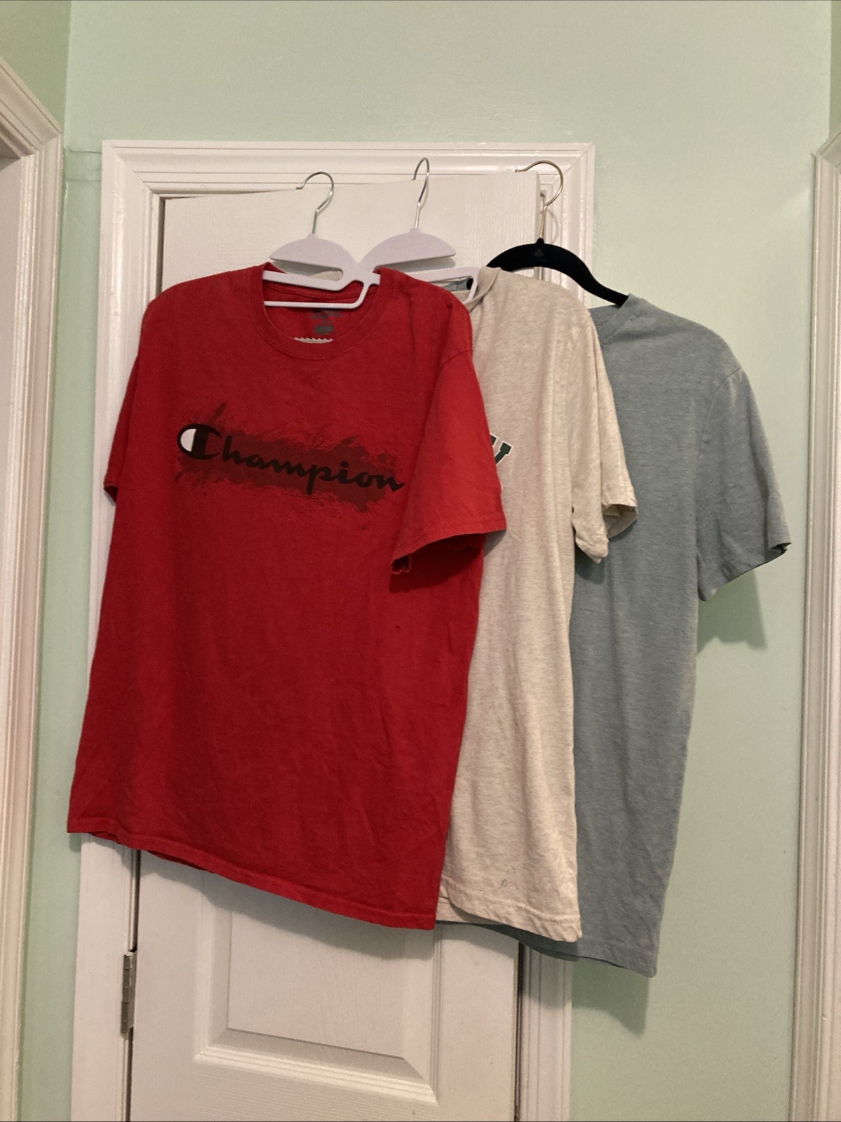 Lot Of 3 Champion, Good fellow, Denim & Flower Mens T Shirt Short Sleeves Size M