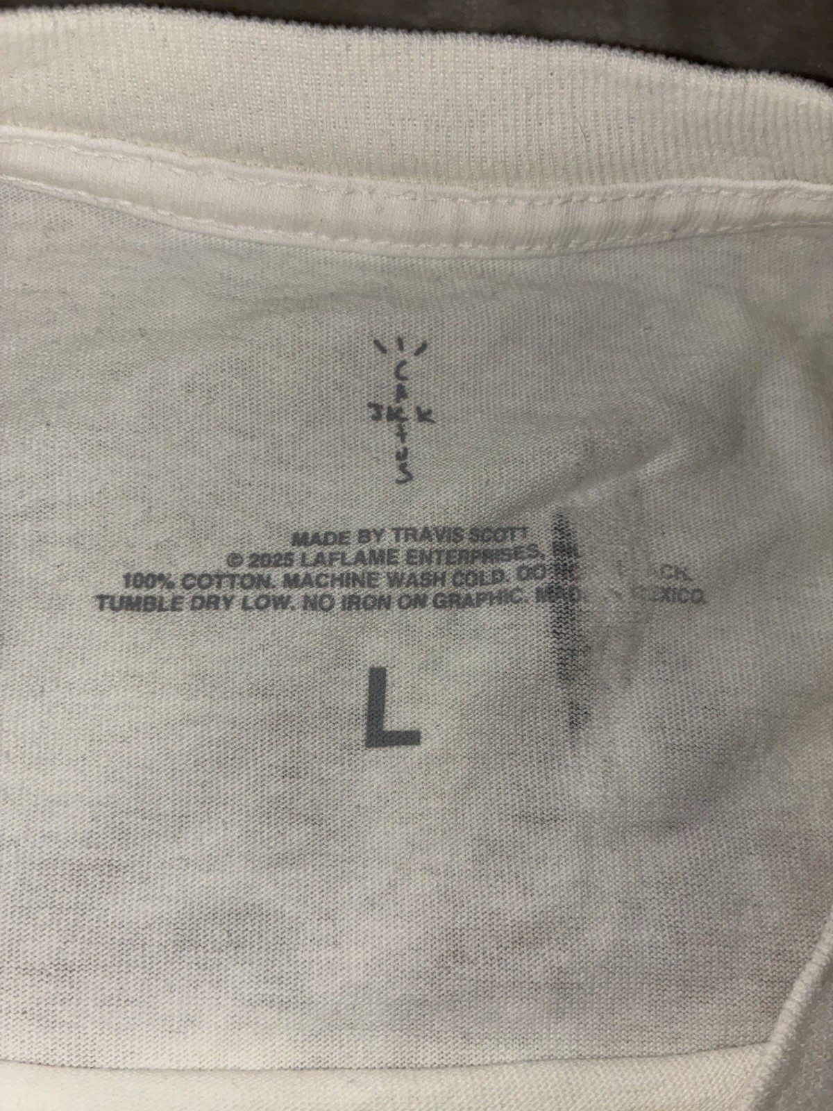 Travis Scott LAFD Tee L Cream Los Angeles Fire CA Wildfire Response NEW *spot