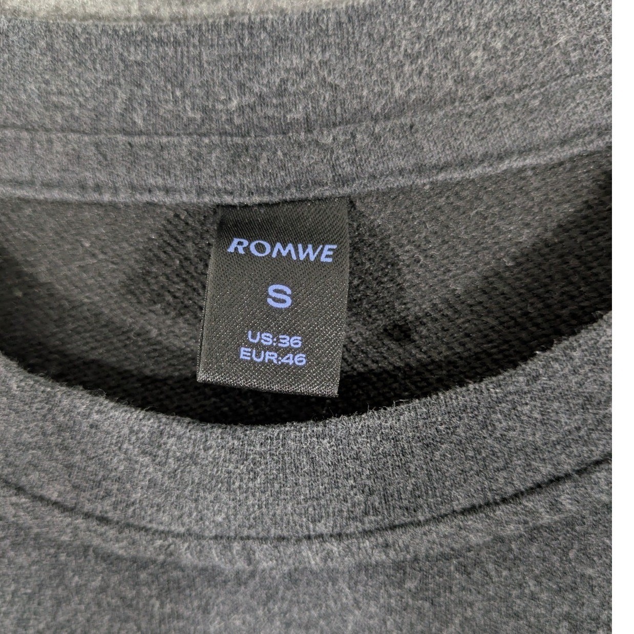 Romwe Signaling Method Skull Graffiti Graphic Mens Black T-Shirt Size S
