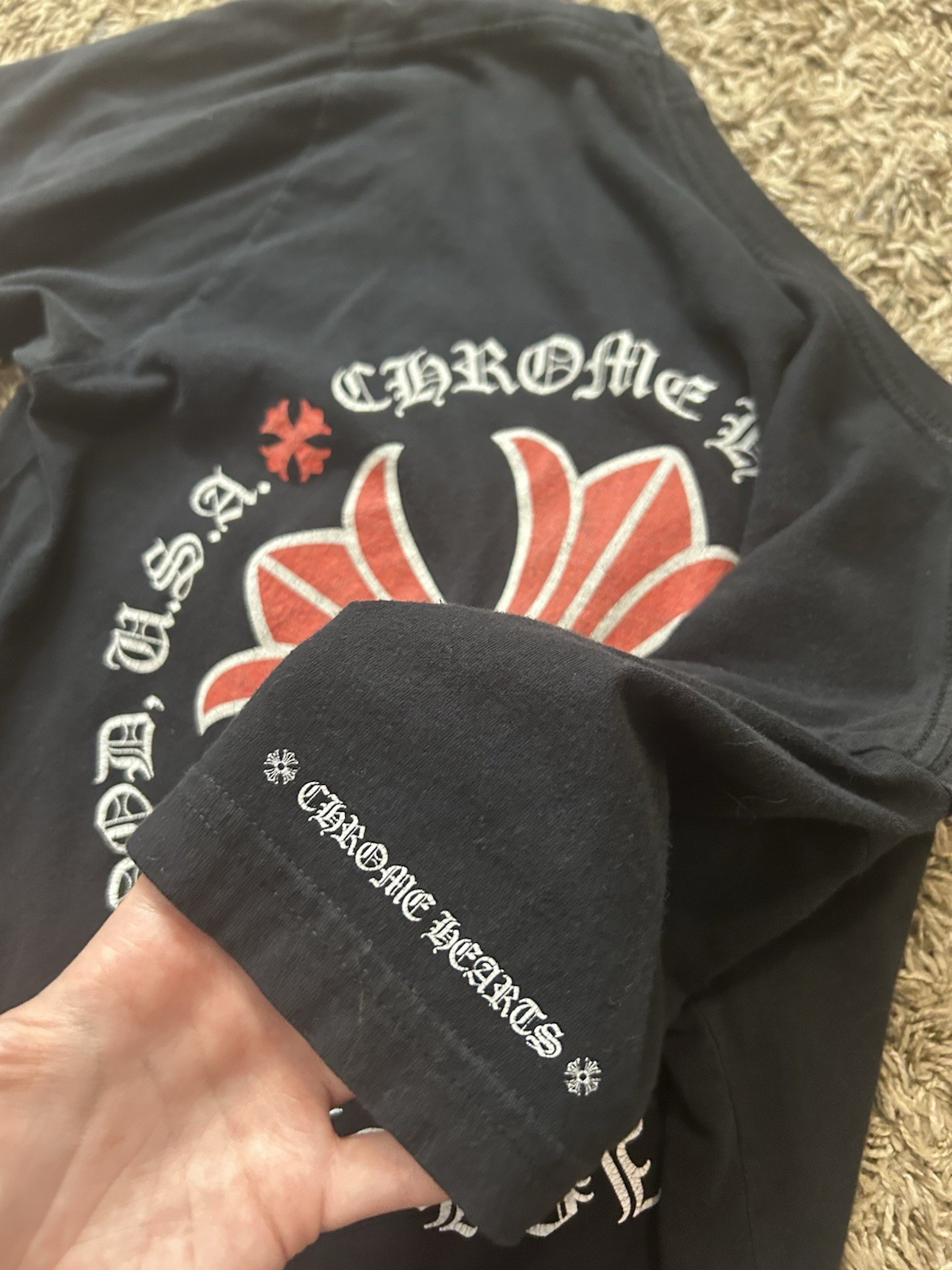 Chrome Hearts Made In Hollywood T Shirt Black Size Medium