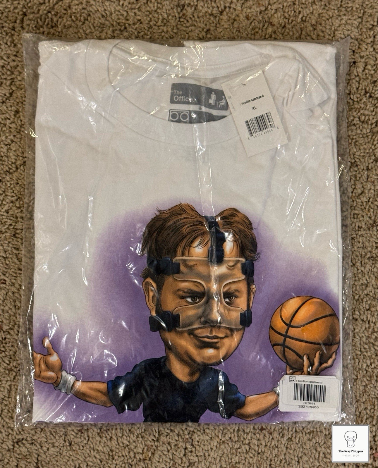 NOS The Office Dwight Schrute RSVLTS Basketball Men’s SZ XL Graphic Tee White