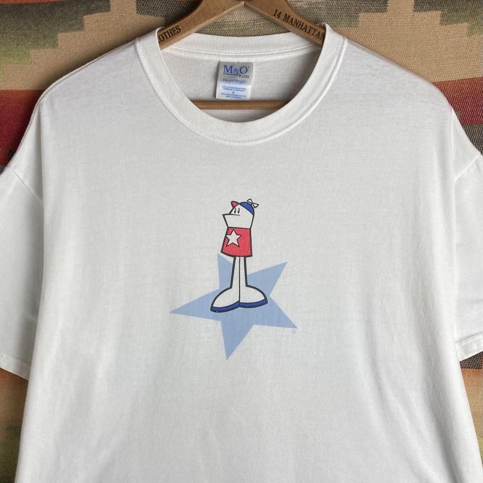 Vintage 00s Homestar Runner White T-shirt | Size Mens XL