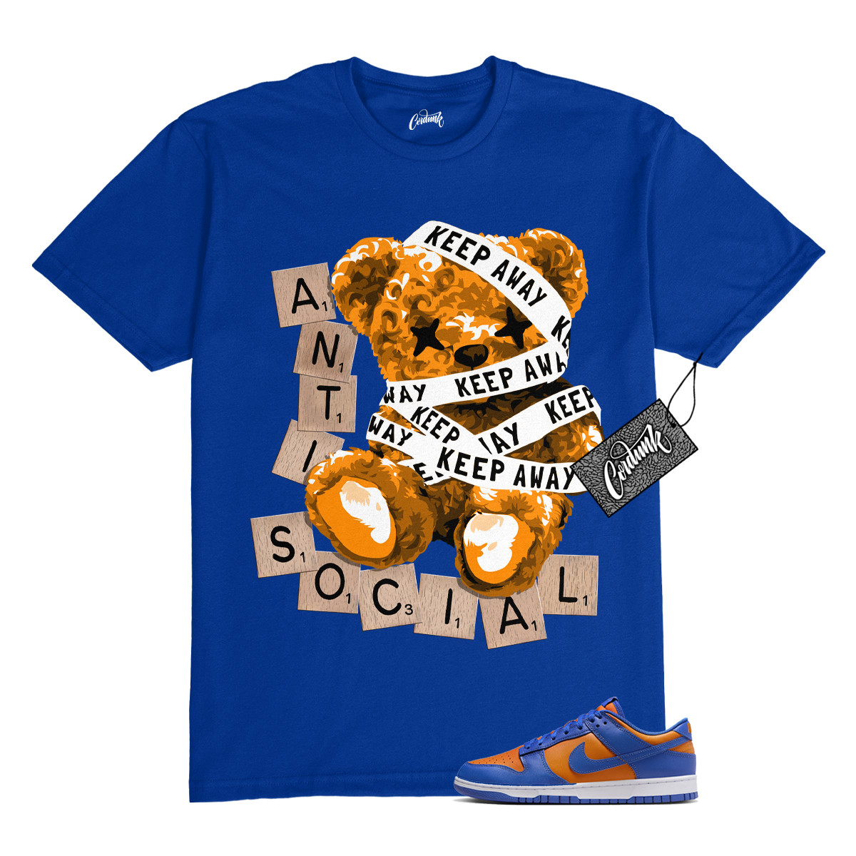 Dunk Knicks Team Royal Blue Orange Low Bright Ceramic T Shirt to Match ANTI