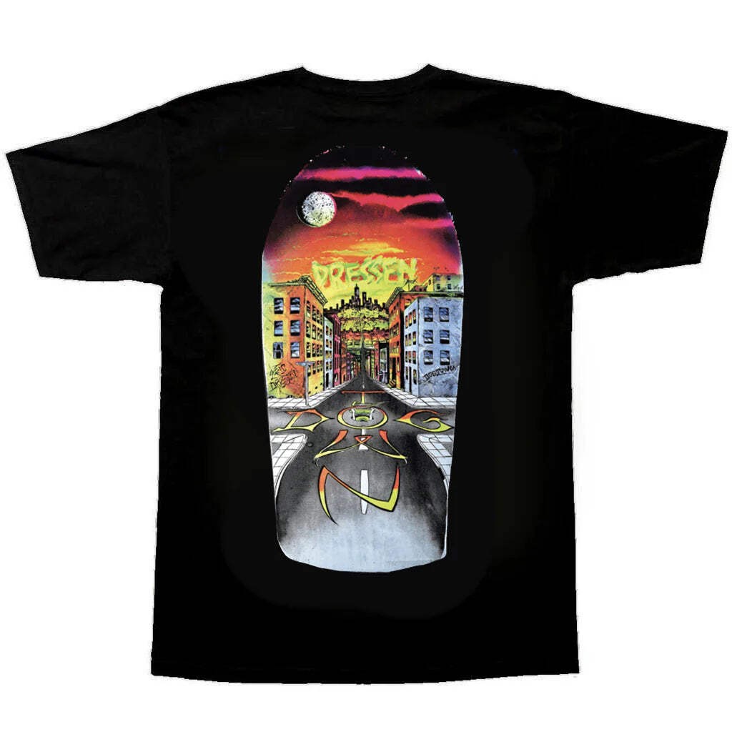 Dogtown Shirt Dressen Street 80s Black Skateboard Mens