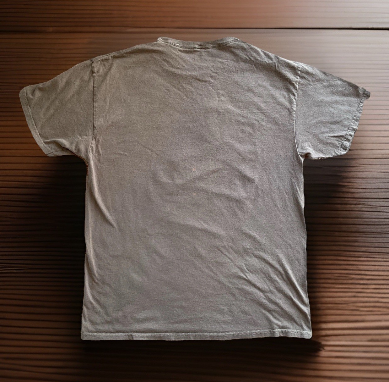 CVLA “Life & Death” Skull Butterfly Flower Graphic Gray Brown T-Shirt Sz L