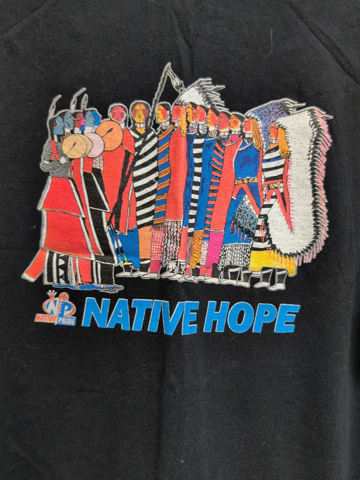 Indian Native Hope Mens T Shirt Size X L. Black Short Sleeve