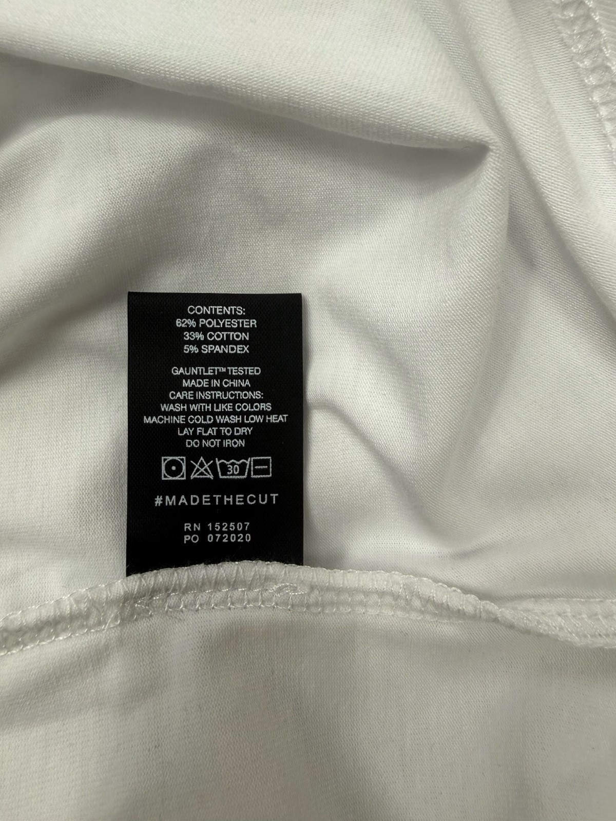 Cuts Clothing Elongated Henley T-Shirt Men’s XL White