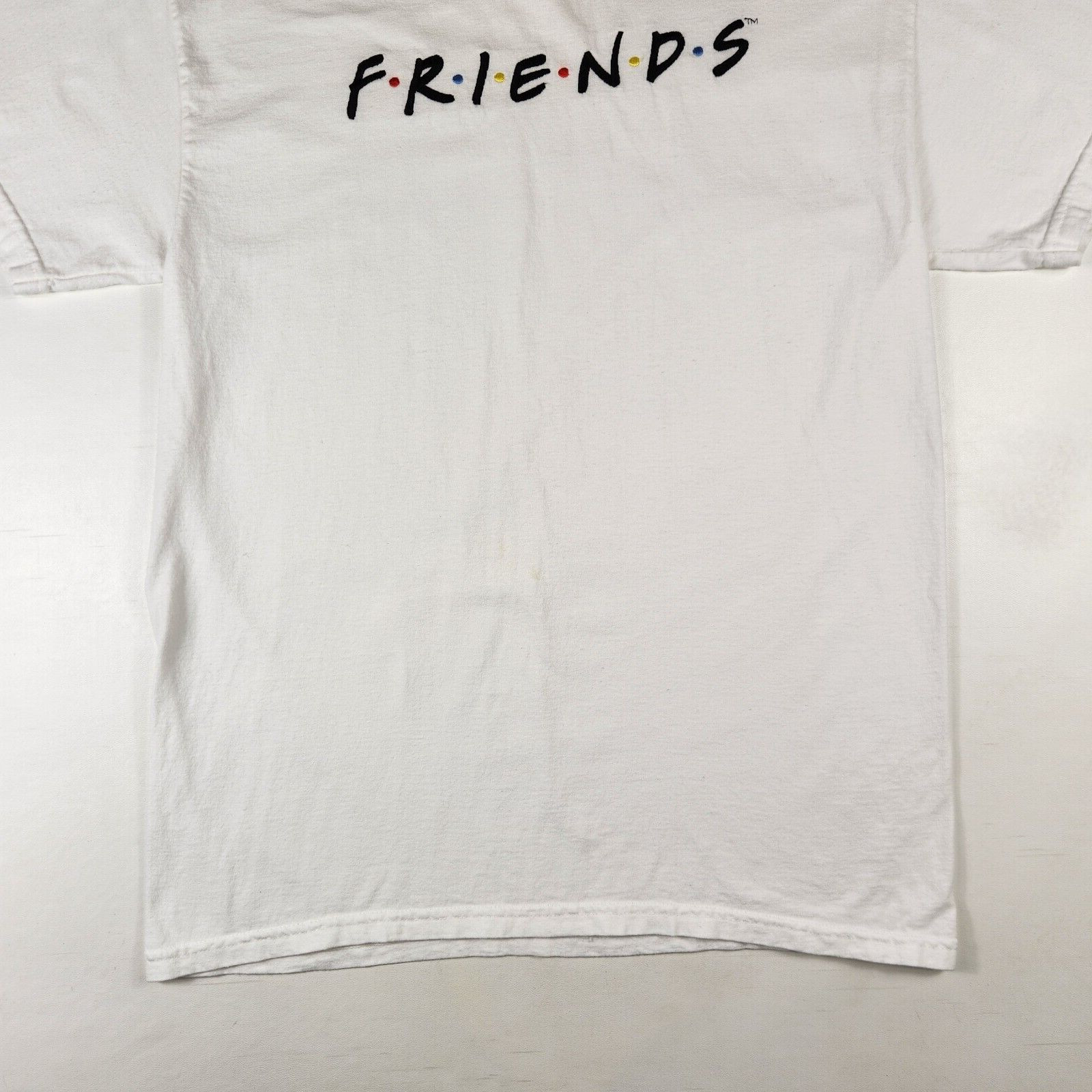VTG NBC Experience Store Friends T-Shirt Embroidered Spellout Adult Medium White