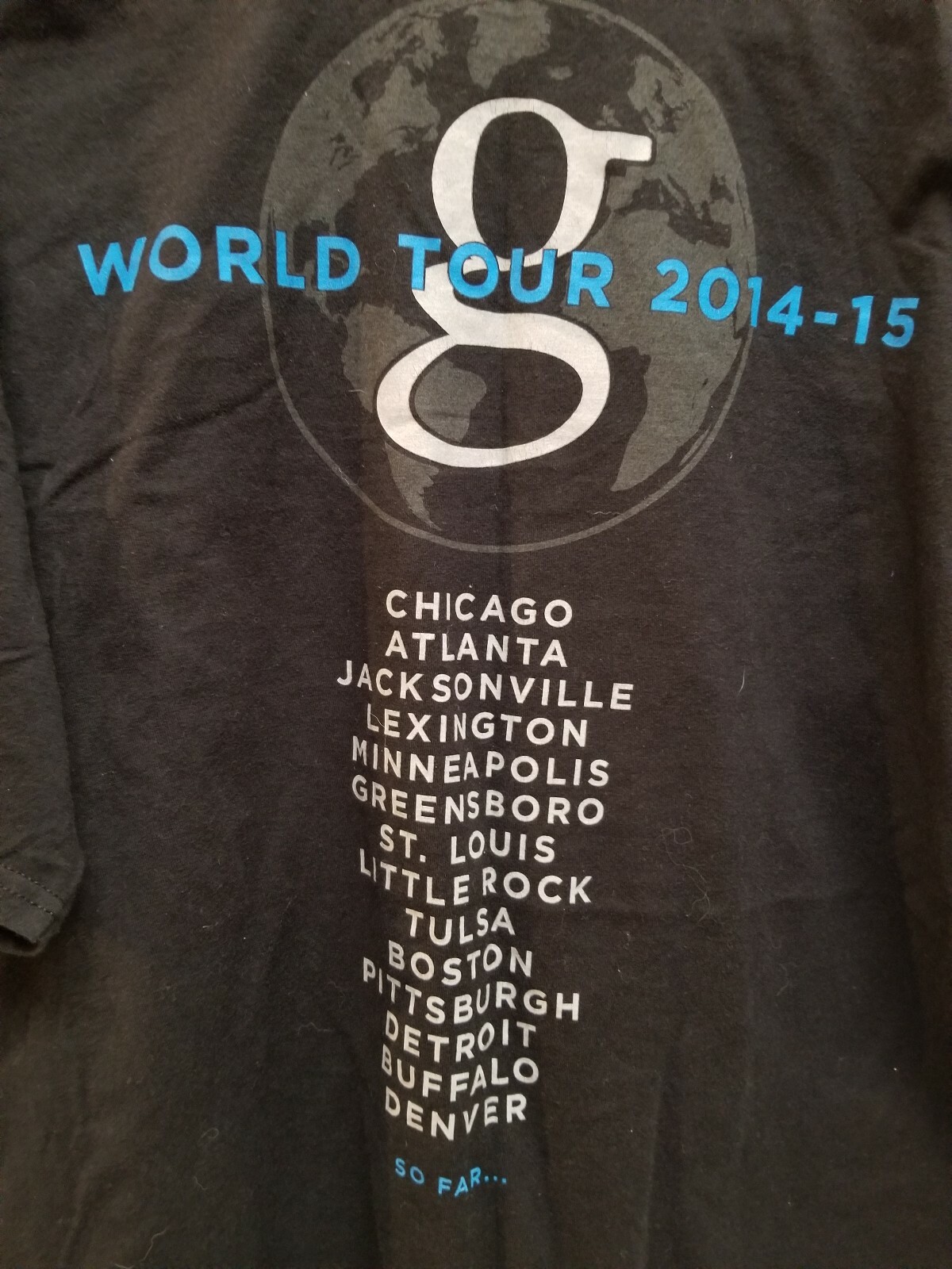 Garth Brooks World Tour 2014-15 Shirt size XL Country Music