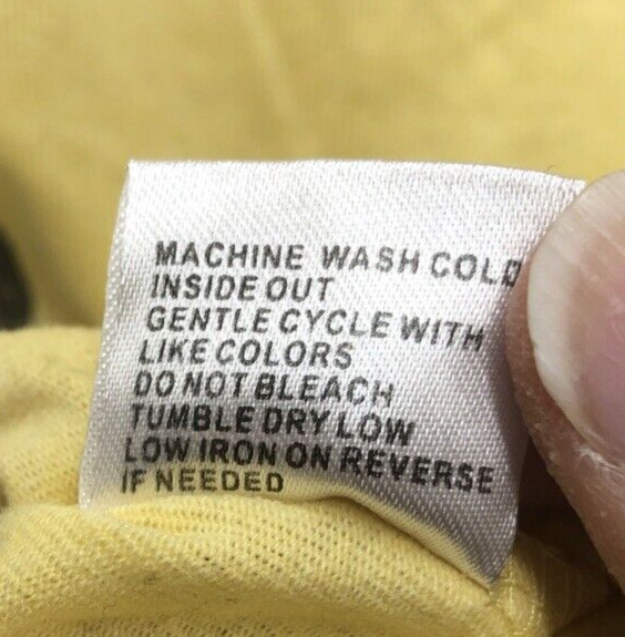 Recycle Threads Yellow Stone Park Tee Shirt Size Large Yellow Cropped